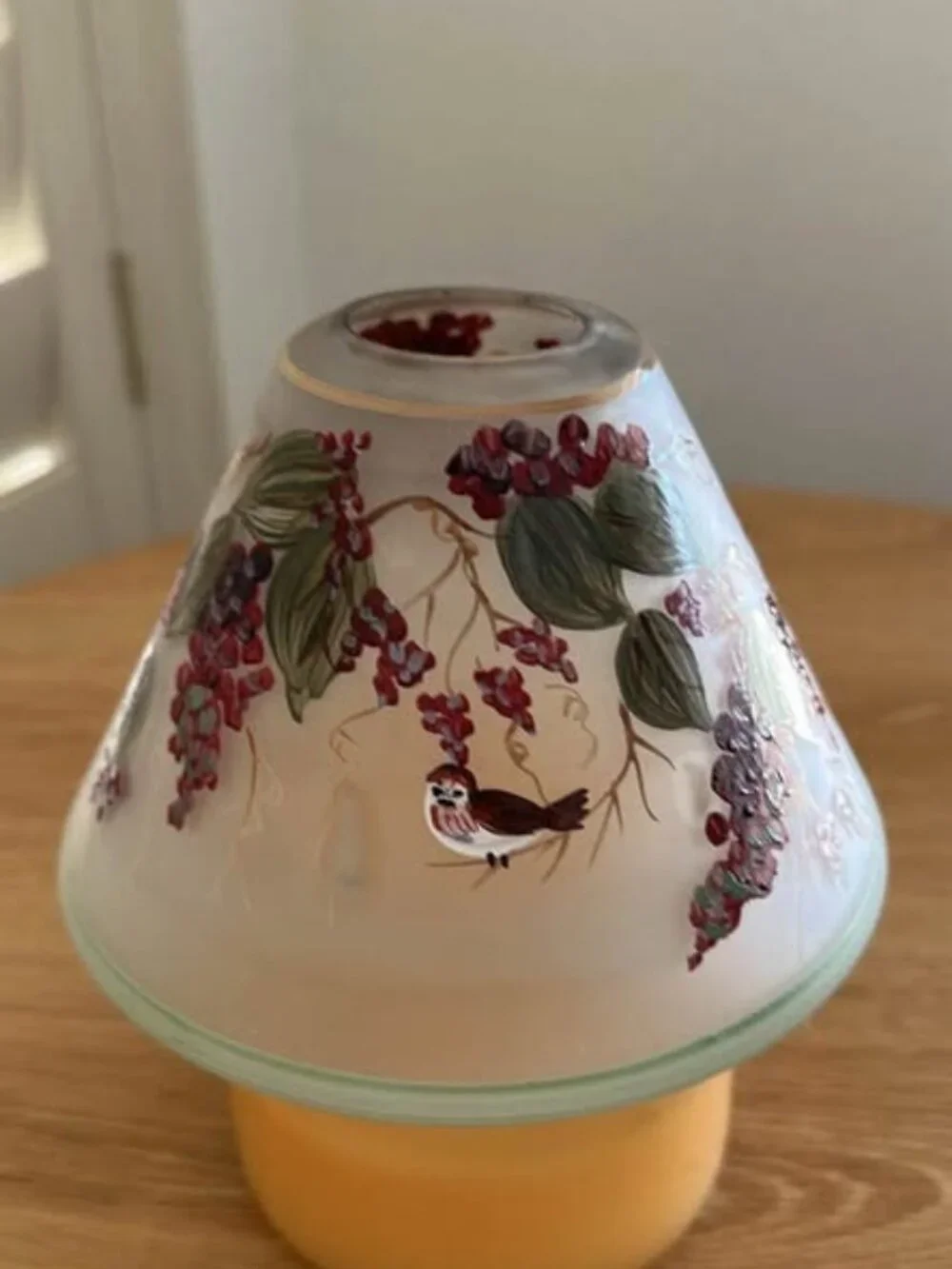 Set of 3 Yankee Candle Glass Ceramic Candle Topper Seasons Holidays Large